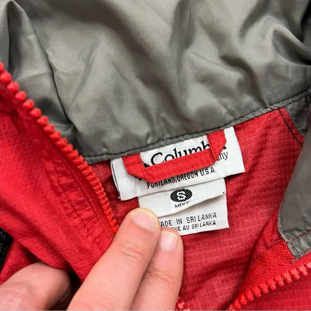 Vintage Columbia Packable Rip Stop Anorak Windbreaker Men's S